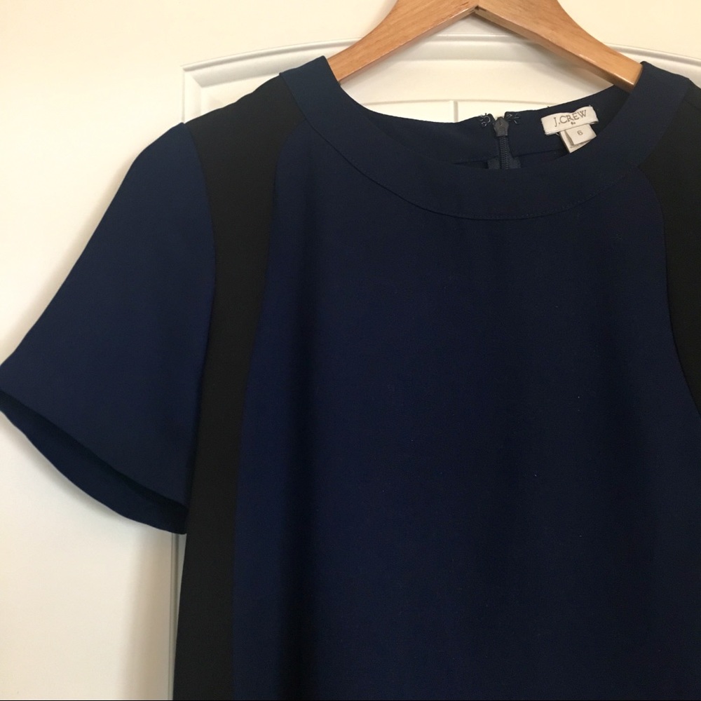 J. Crew Black and Navy Blouse